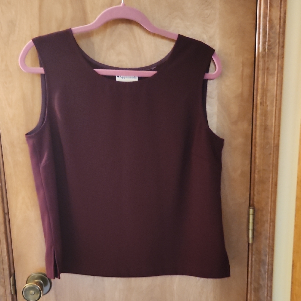 Women's Sleeveless Top in Burgundy by White House Black Market